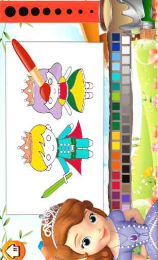 Linda princesa para colorear libro - Todo en 1 Fairy Tail dibujar, pintar y juegos color de alta definición para la buena Kid 4