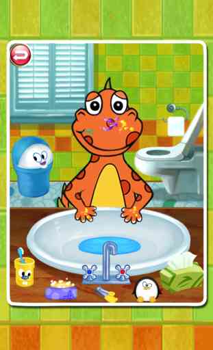 Baña y viste al Dino- juegos infantiles 2