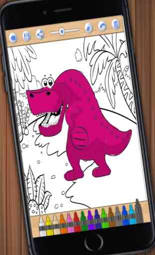 Dinosaurios para pintar – colorear libro de dinos 4