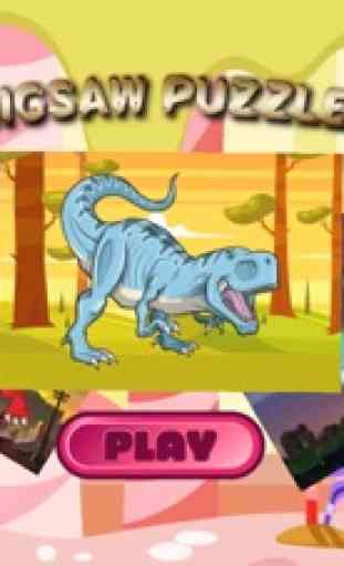 Jigsaw dinosaurio juegos para niños coches gratis 1
