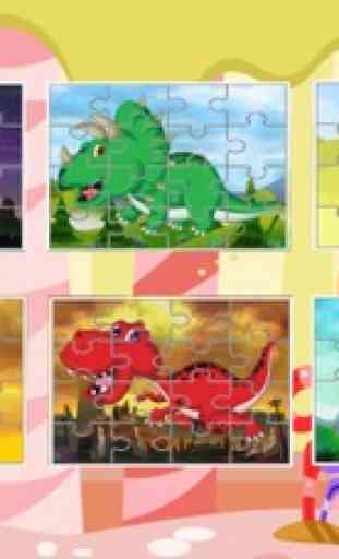 Jigsaw dinosaurio juegos para niños coches gratis 2