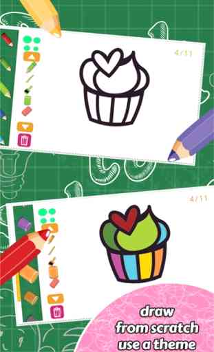 Juego Cupcake Kids Coloring Book 3