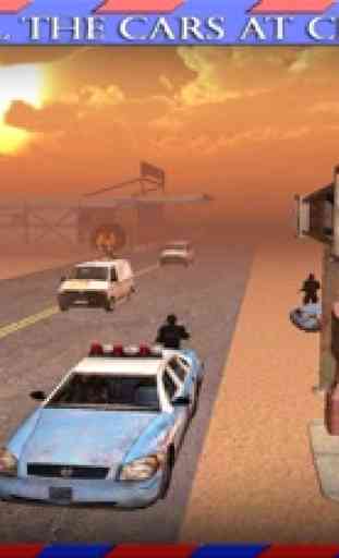 Conductor borracho Policía Chase, Simulador - Catch corredor peligroso y ladrones en la fiebre del tráfico de la carretera loca 3