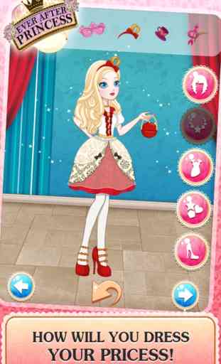 Dress-up after Princess party: The high school queen Girls salon and monster for ever 4