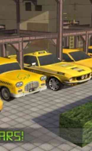 Taxi eléctrica del coche 3D Simulator Conductor: City Auto de unidad para recoger pasajeros 2
