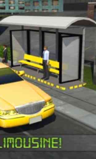 Taxi eléctrica del coche 3D Simulator Conductor: City Auto de unidad para recoger pasajeros 4