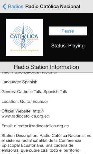 Ecuador Radio Live Player (Quito / Spanish / Equador) 2