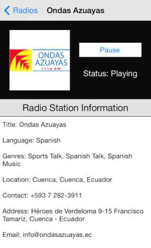 Ecuador Radio Live Player (Quito / Spanish / Equador) 4