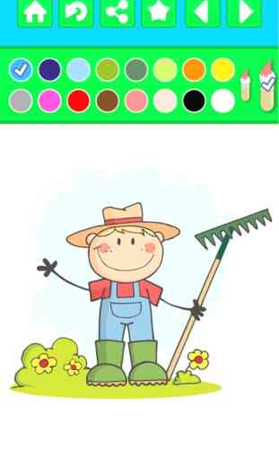 animales de granja cucú libro para colorear - niños gratis páginas imprimibles 2