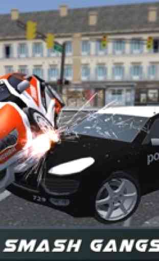 Conductor extremo del camino del coche policía simulador 3D - Conduzca en policías Vehículo 2