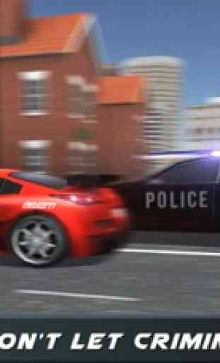 Conductor extremo del camino del coche policía simulador 3D - Conduzca en policías Vehículo 3