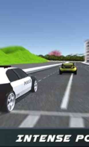 Conductor extremo del camino del coche policía simulador 3D - Conduzca en policías Vehículo 4
