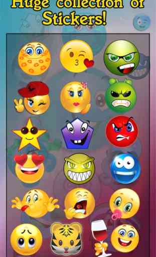 Emoji Pegatinas cámara: Añadir fresca sonriente del Emoticon Expresión Glamour A Su Imagen 2