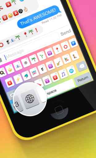 Emojizer Keyboard - Custom Emoticon Fonts Teclado para Whatsapp, Text Messenger e Instagram 2