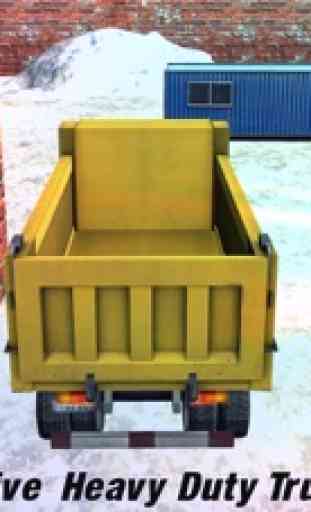 Nieve extrema Excavadora Tractor simulador de juego en 3D - Carro de vaciado pesado y máquina cargadora 2