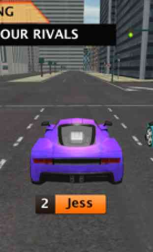 Simulador de conducción de coches de carrera súper rápido de velocidad extrema 4