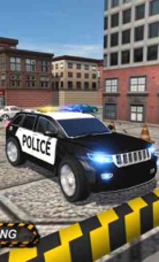 Extreme 3D estacionamiento del coche policía 3