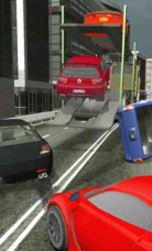 Extreme Driving Car Transporter Truck 3D 4