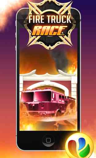 Carrera de camiones de Bomberos - bomberos gratis juego de carreras, Fire Truck Race - Free Firefighters Racing Game 1
