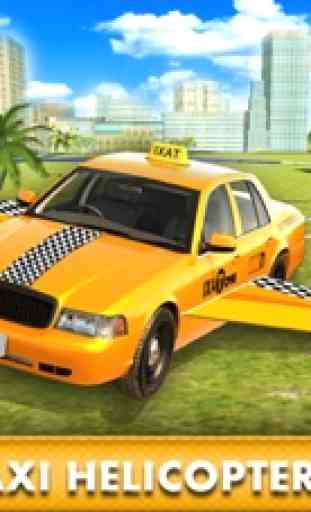 Casilla de taxi amarilla Flying Flight Simulator F 3