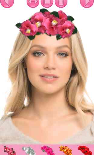 Corona de flores novia cabello peinados florales 3