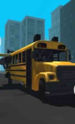 Flying Car Simulador 3D: Stunt autobús 2