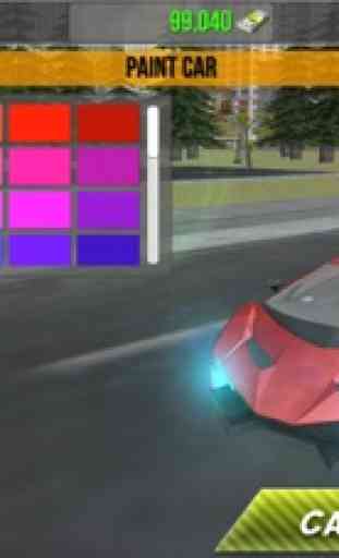 Simulador de conducción de coches rápidos de carreras de velocidad 2