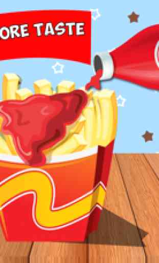 French Fries Shop-Make cook & eat with you best friends-Super Fun Learning in school 2