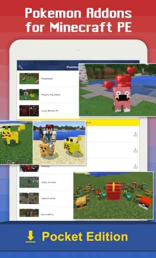 Addons gratis for Minecraft PE - add ons for pokem 3