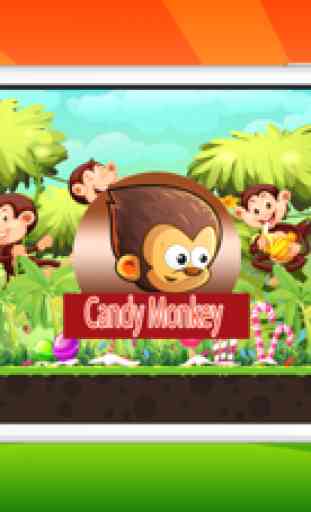 Caramelo la fruta de monos jóvenes animales runner 3