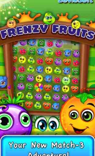 Frenzy Fruits Toy Match - Super blast 3 heroes 1