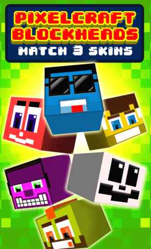 Funny Pixel Faces on Blocks Match 3 World Pocket Games 1