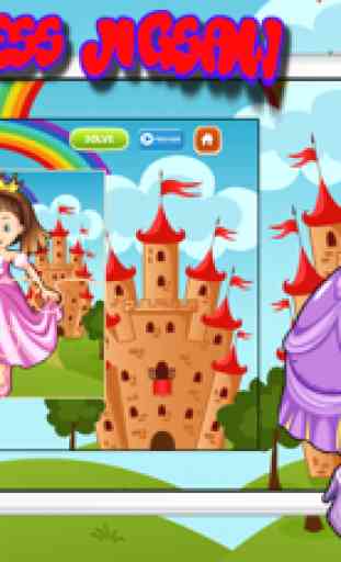Gratis juego princesa jigsaw cartoon para niños 1