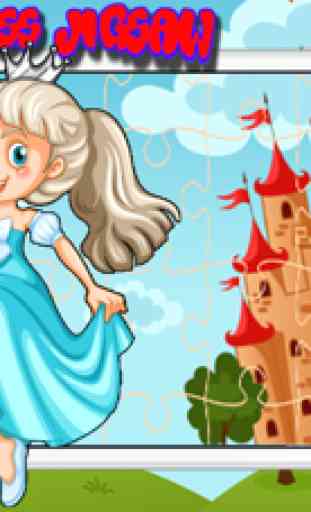 Gratis juego princesa jigsaw cartoon para niños 2
