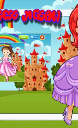Gratis juego princesa jigsaw cartoon para niños 4