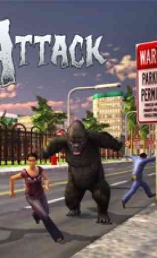 Ataque del gorila Simulador 2016 - competir y conquistar como africano con King Kong 4