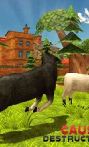 Cabra Simulador 3D - Un cabras Rampage En la Ciudad 3