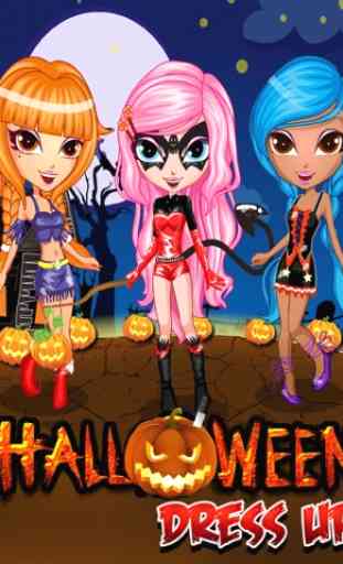 Crazy Halloween Girl Dress Up Makeover Free Games 3