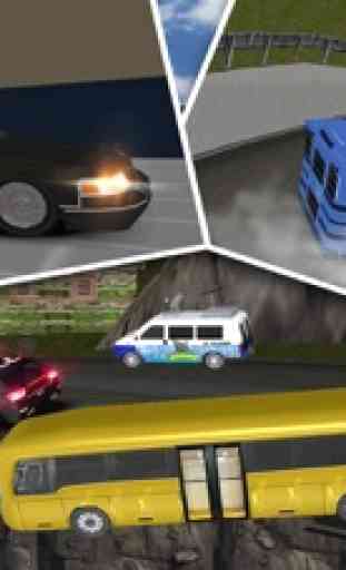 Policía Auto Chofer Perseguir Rapidez Corredor 3D 4