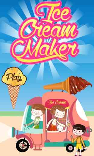 Ice Cream Maker - Frozen salón de cucurucho y loco juego de aventuras cocinero 1