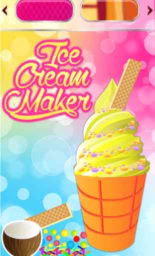 Ice Cream Maker - Frozen salón de cucurucho y loco juego de aventuras cocinero 4