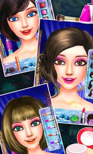 Princesa de hielo de la sirena del salón de belleza - diversión de vestir y maquillaje juego para poco estilista 3