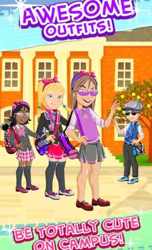 Izzy And Friends Girl Fashion Story- Sparkles High School Uniform Glam Dress Up Free Game 1