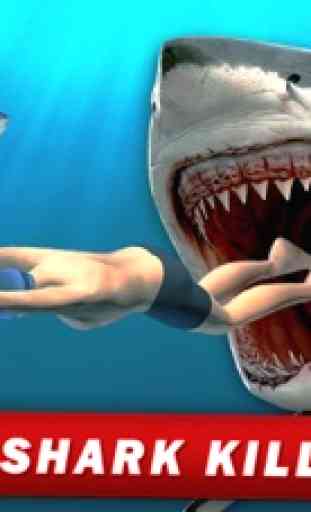 Caza de tiburones asesinos: Aventura Evo de peces 1
