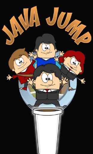 Java Jump Rush - Clumsy Coffee World Cartoon Jefe Jerk 1