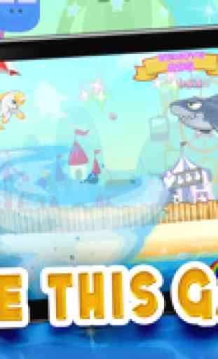 Poco Dash Unicornio mágico: My Pretty Pony Princess vs Shark Tornado Attack juego - Multijugador GRATIS 1
