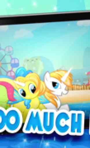 Poco Dash Unicornio mágico: My Pretty Pony Princess vs Shark Tornado Attack juego - Multijugador GRATIS 4