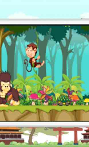 King Kong plátano selva juegos para niños correr 4