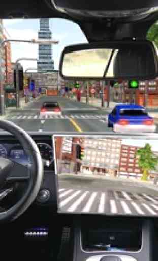 limusina de lujo taxi de la ciudad 3D conducción de automóviles 1