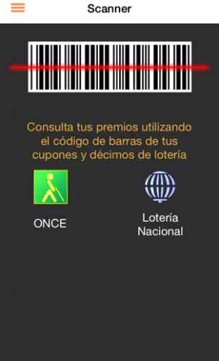 Lotería , Sorteos y Cupón ONCE con scanner para códigos de barras. Lotería Navidad - iLoterias 3